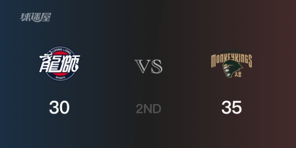 半场战罢，同曦以35-30领先广州，孙鸣阳6分